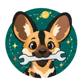 Patch, animated, the Space Works mascot